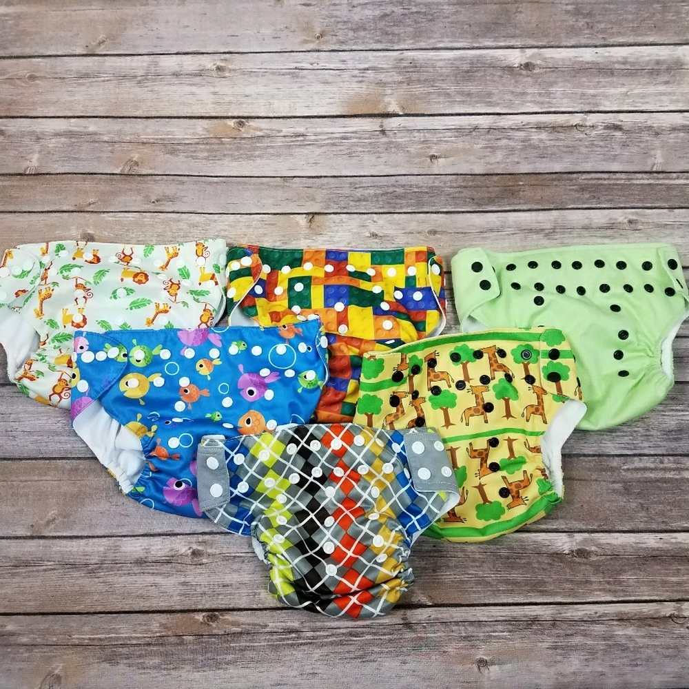 lot of 6 Diaper Cloth Cover baby toddler